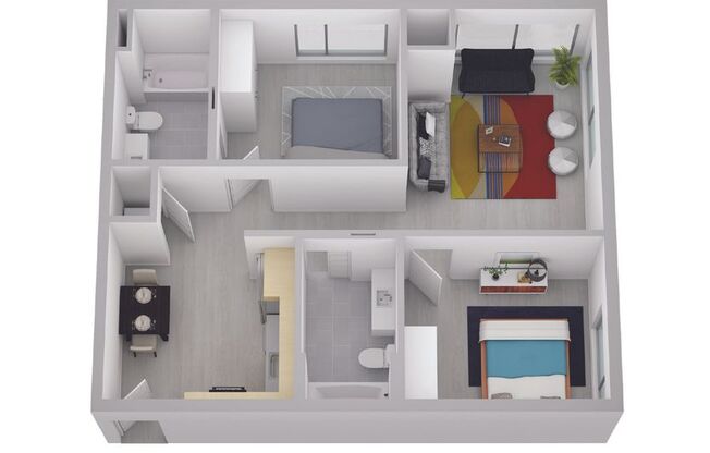 2 beds, 1 bath, 815 sqft, $1,700, Unit 2530-440