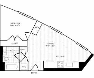 1 bed, 1 bath, 706 sqft, $2,855