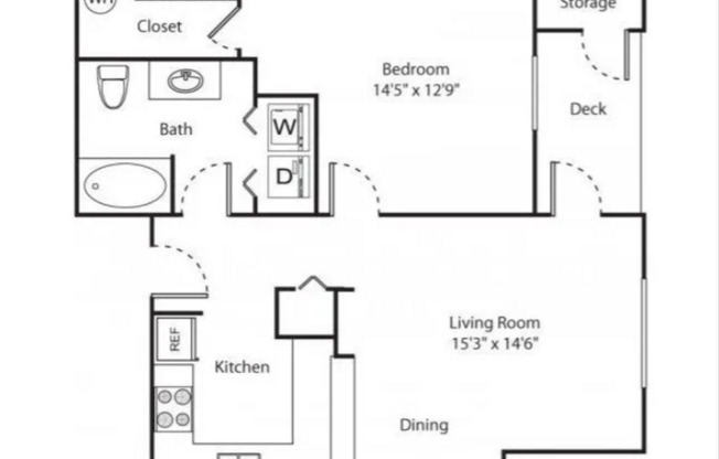 1 bed, 1 bath, 720 sqft, $1,295, Unit 93