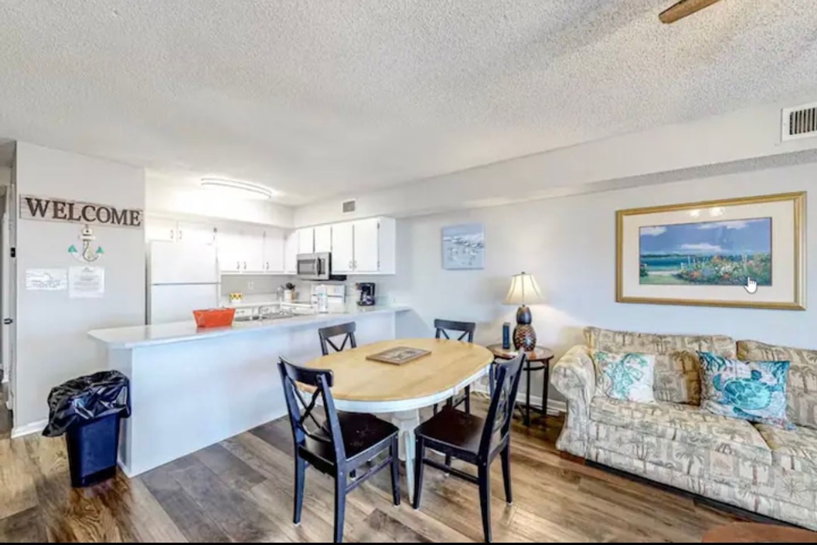 Fully Furnished 2 Bed/ 1 Bath downstairs unit-I WALKING DISTANCE TO BEACH! Includes water, trash and internet.