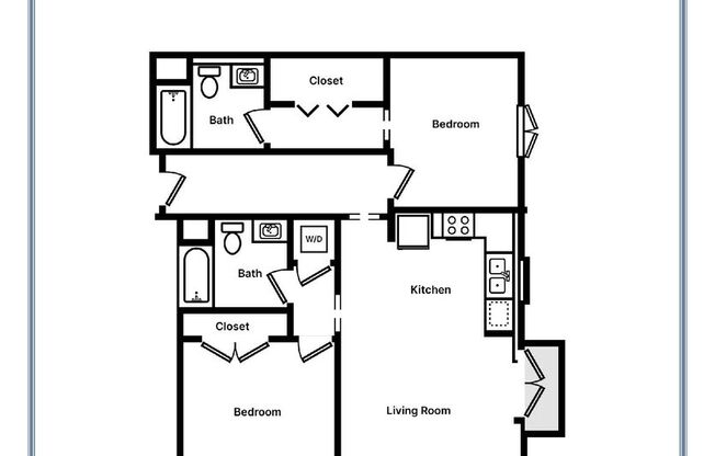 2 beds, 2 baths, 984 sqft, $4,940, Unit 311