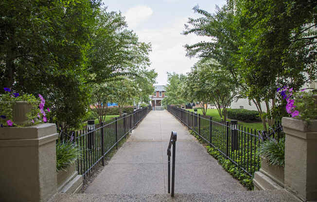 Twin oaks apartment walkway in columbia heights washington dc