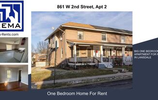 BIG ONE BEDROOM APARTMENT FOR RENT IN LANSDALE