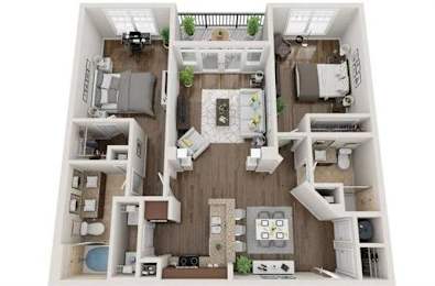 2 beds, 2 baths, 1,133 sqft, $1,882