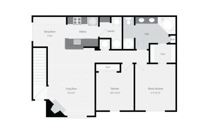 2 beds, 1 bath, 1,057 sqft, $1,509