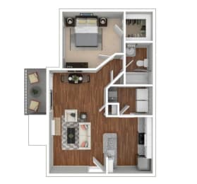 1 bed, 1 bath, 650 sqft, $1,437