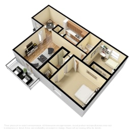 2 beds, 1.8 baths, 835 sqft, $999