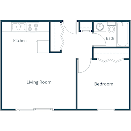 1 bed, 1 bath, 547 sqft, $660