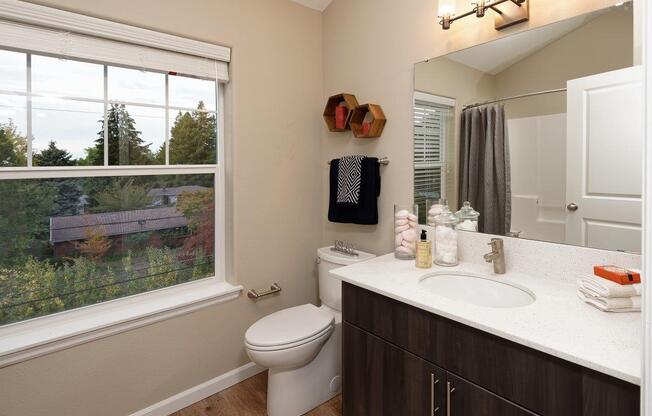 Latitude Apartments and Townhomes Model Bathroom