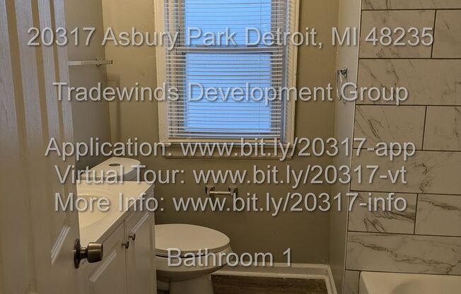 20317 Asbury Park 3bed/1bath with new kitchen and bathroom located in Greenfield