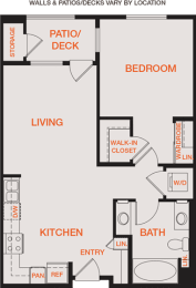 1 bed, 1 bath, 771 sqft, $3,099