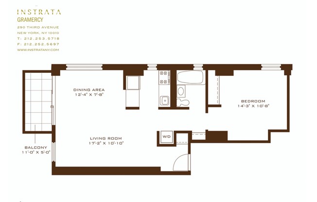 1 bed, 1 bath, $7,300, Unit 21C