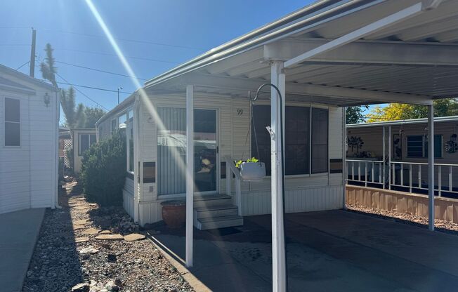 Nice manufactured Home. 55+ age restriction.