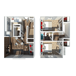 2 beds, 1.5 baths, 1,100 sqft, $1,558