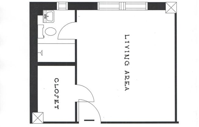 Studio, 1 bath, 400 sqft, $850, Unit 4H