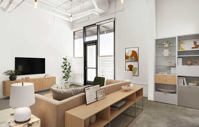 Living Room with Hard Surface Flooring