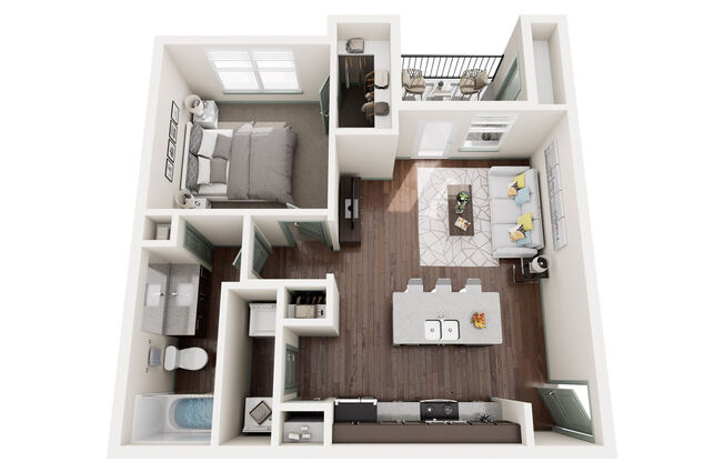 1 bed, 1 bath, 775 sqft, $1,141