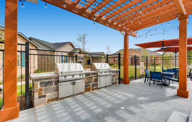 Grilling Area at Avilla Heritage, Texas, 75052