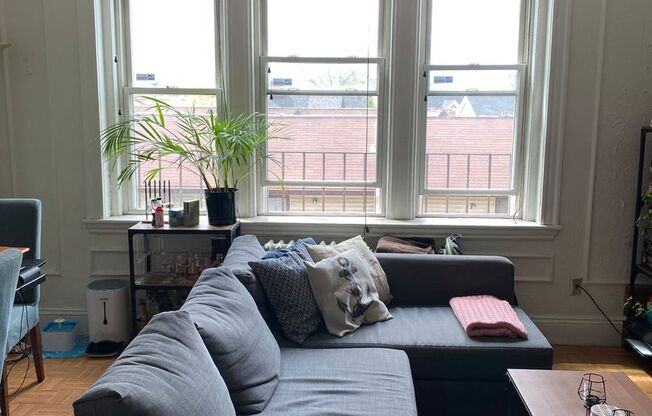 Bright large 1bd with a balcony! Walk to T and BU!