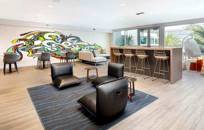 Community Room With Kitchen at Elements Apartments*, Irvine, California