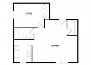 1 bed, 1 bath, 650 sqft, $1,350