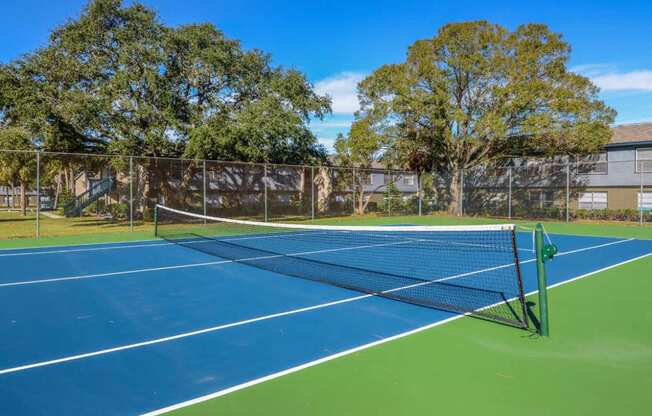 Tennis Court at Somerset Apartments in Largo, FL
