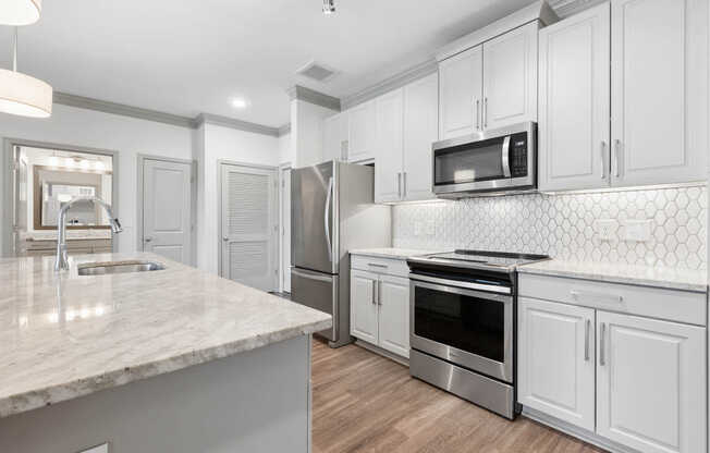 Kitchen with Stainless Steel Appliances