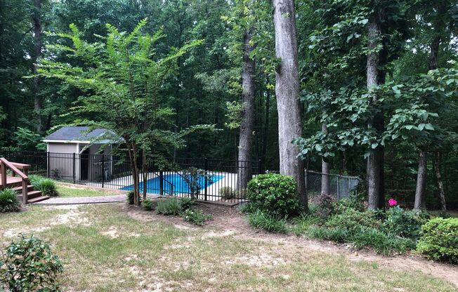 Amazing 3 Bedroom 2 1/2 Bath Home with a Private Pool in Fort Mill on Secluded 1 1/2 Acre Lot