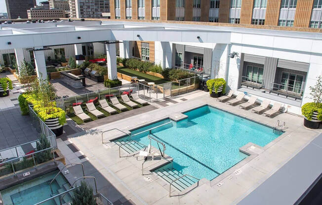 Pool Area at Custom House, Saint Paul, MN
