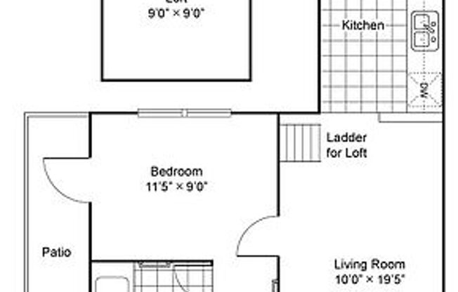 1 bed, 1 bath, 580 sqft, $1,249, Unit 312