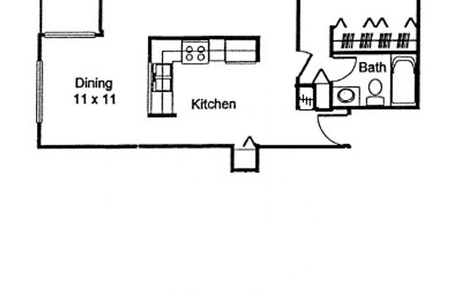 1 bed, 1 bath, 755 sqft, $1,295, Unit 327-F