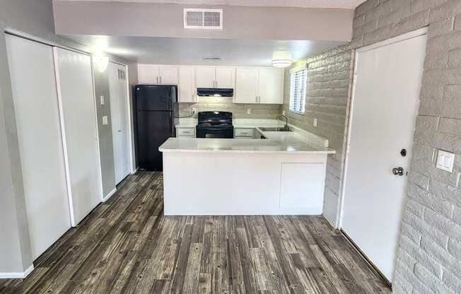2x2 and a half Bath Bryten Upgrade Kitchen at Mission Palms Apartment Homes in Tucson AZ