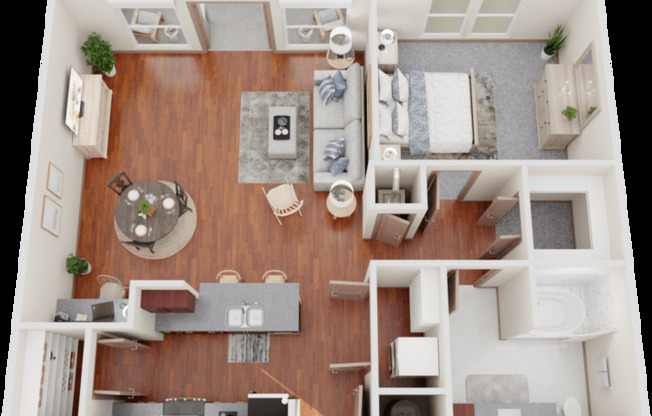 1 bed, 1 bath, 956 sqft, $1,550