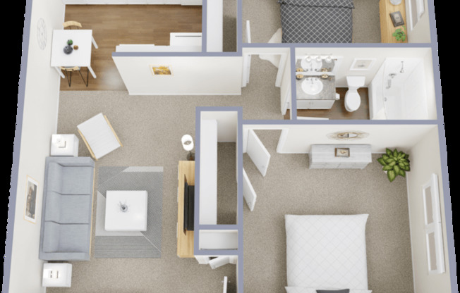 2 beds, 1 bath, 730 sqft, $1,360