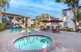 Heated tub at Twenty 2 Eleven Apartment Homes, California, 91306