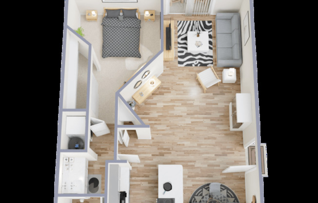 1 bed, 1 bath, 781 sqft, $1,325