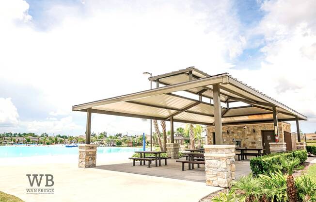 Poolside Grilling Stations at Clearwater at Balmoral, Atascocita, TX, 77346