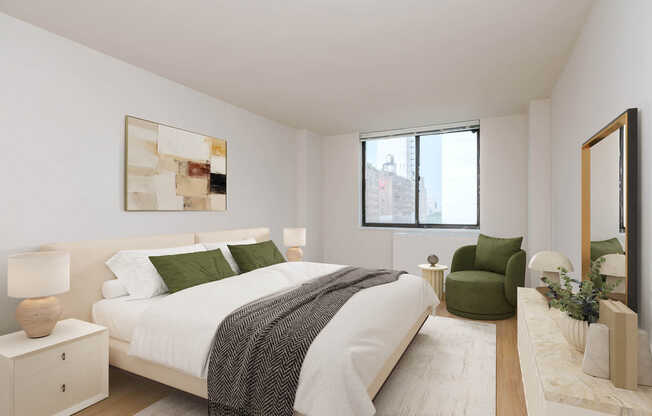 Bedroom with Hard Surface Flooring