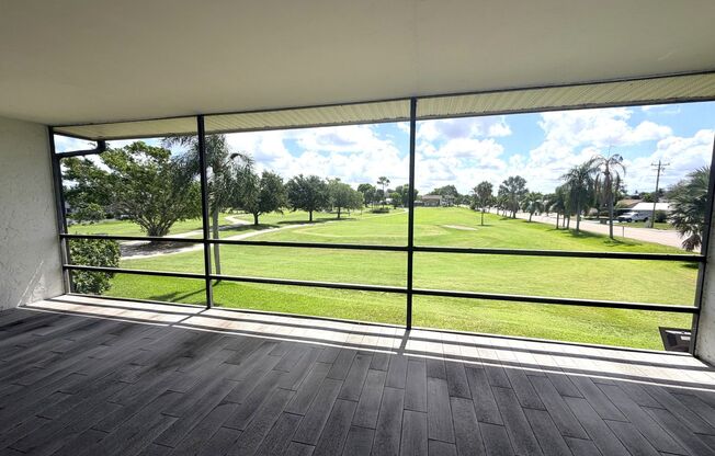 FIRST MONTH RENT FREE@! Immaculate 55+ Condo with Views of Golf Course in N. Ft. Myers