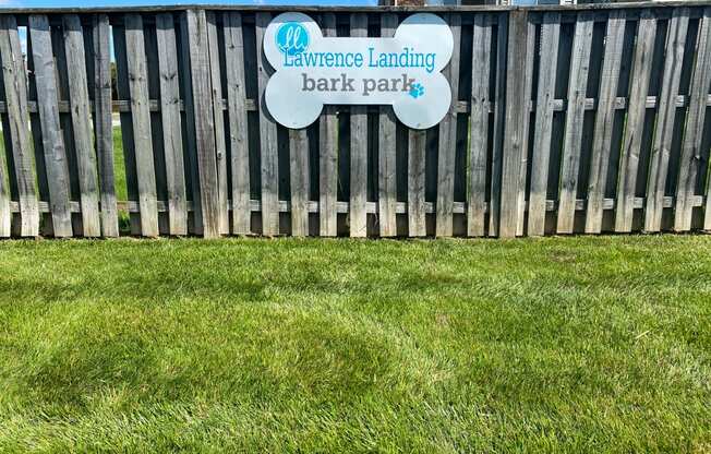 Your dogs will love our fenced Bark Park!  at Lawrence Landing, Indiana, 46226