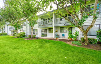 our apartments showcase a beautiful lawn