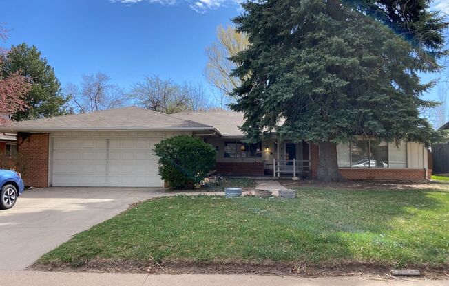 Sprawling Ranch Style 3 Bedroom 3 Bath Home w/ finished basement in Midtown Fort Collins
