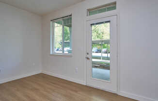 Living Room with Patio and Hard Surface Flooring