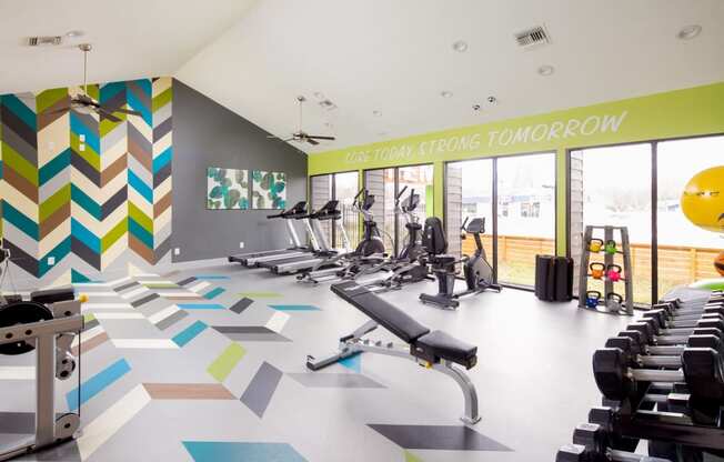 Free Weights And Cardio Equipment at The Ivy, Austin, TX