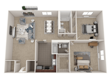 2 beds, 2 baths, 1,130 sqft, $1,894