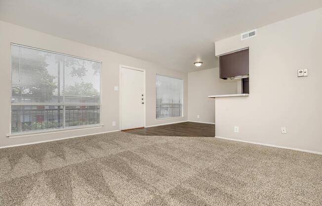 unfurnished apartment with carpet