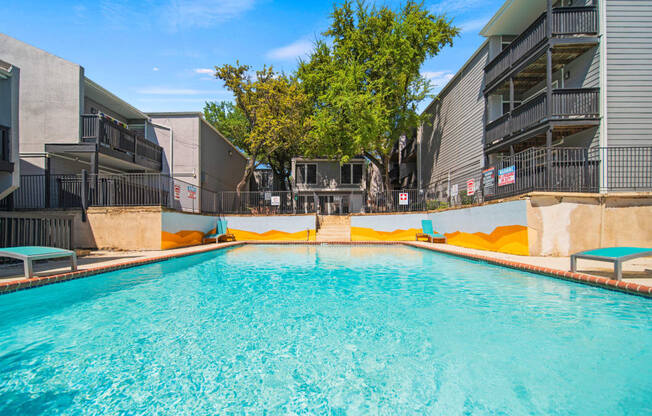 our apartments showcase an unique swimming pool