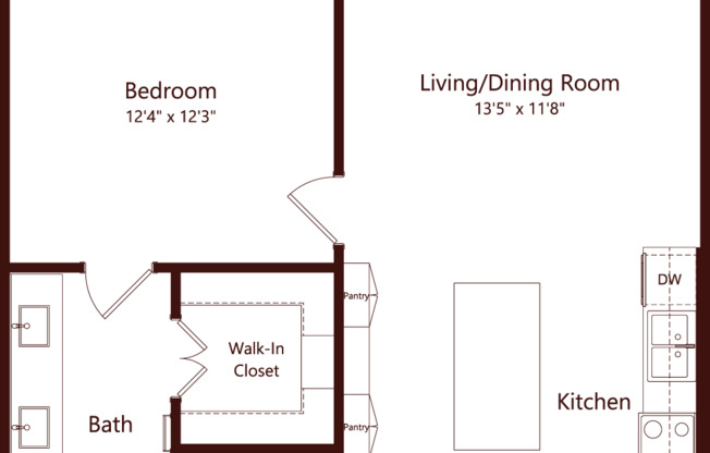 1 bed, 1 bath, 756 sqft, $1,715, Unit 2322
