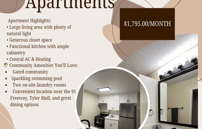 1 bed, 1 bath, 714 sqft, $1,795, Unit 060