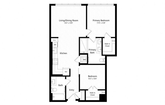 2 beds, 2 baths, 933 sqft, $3,620